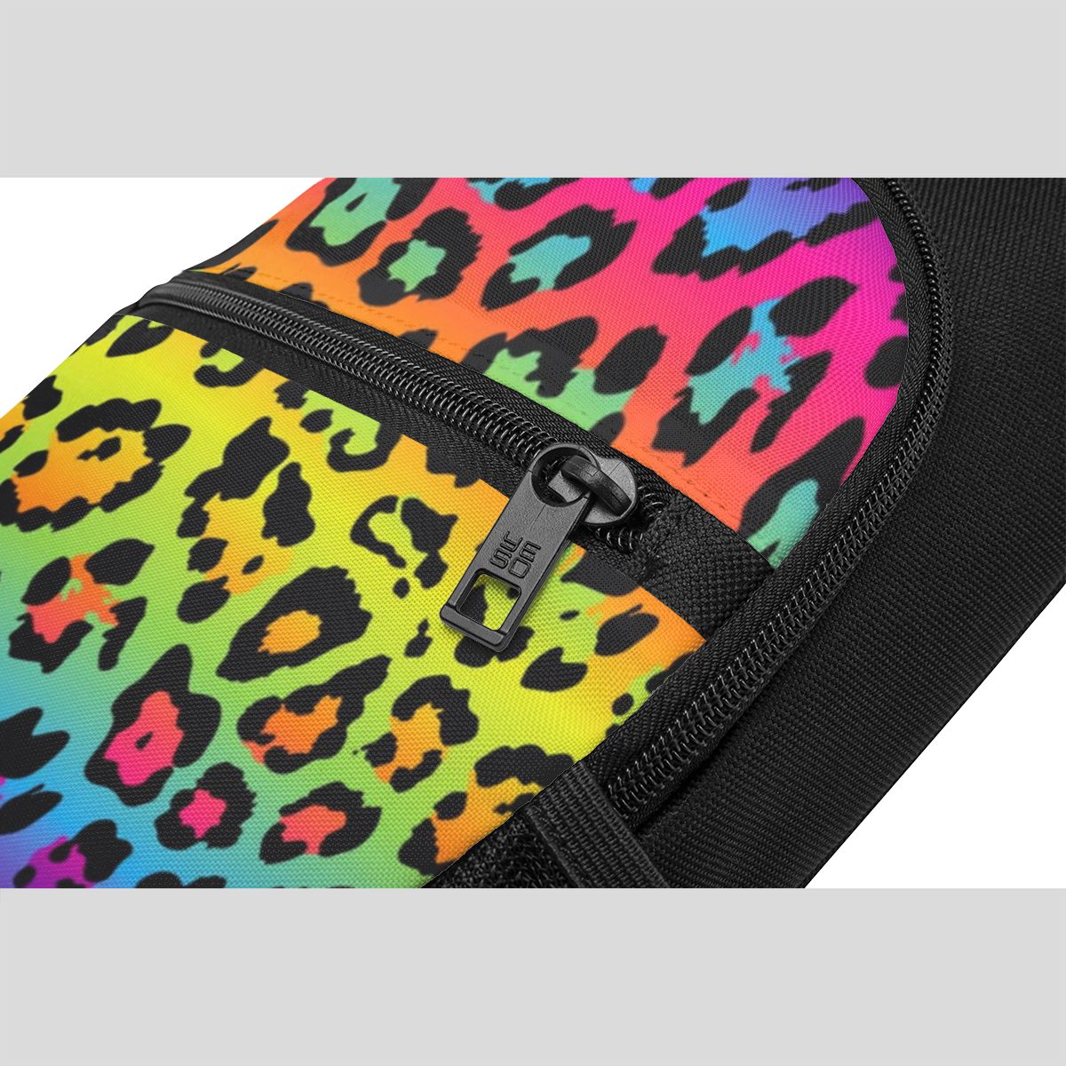 Rainbow Leopard Print Chest Ba - đánh giá và giá Sling Backpack Shoulder